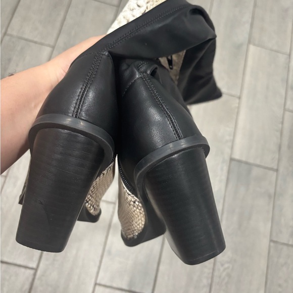 Dolce Vita Snake Skin Over the Knee Leather Boots - Picture 7 of 9